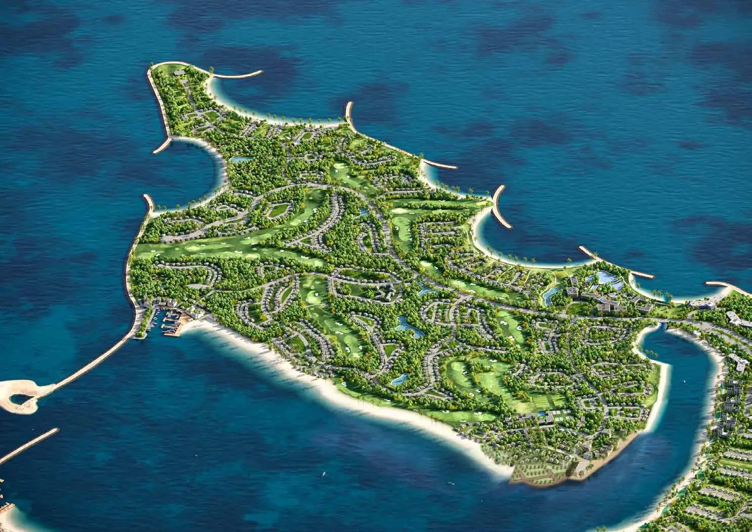 Aerial view of Island C